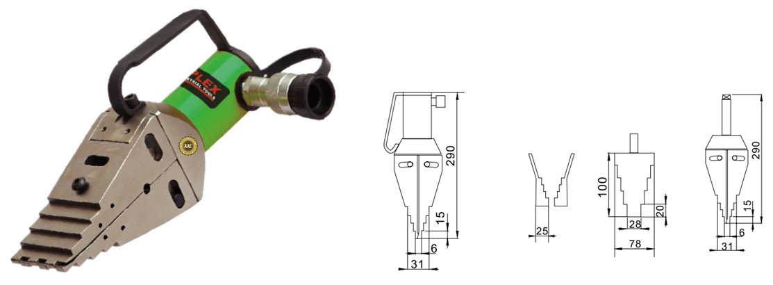 đầu tách mặt bích 14 tấn duplex