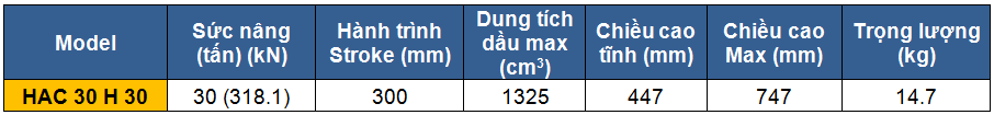 kich 2 chieu bang nhom 30 tan 300 mm, kich 2 chieu, kich nhom