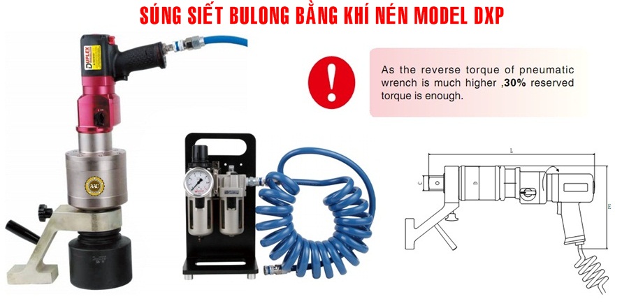 Sung siet bulong bang khi nen 200-1400 N.m