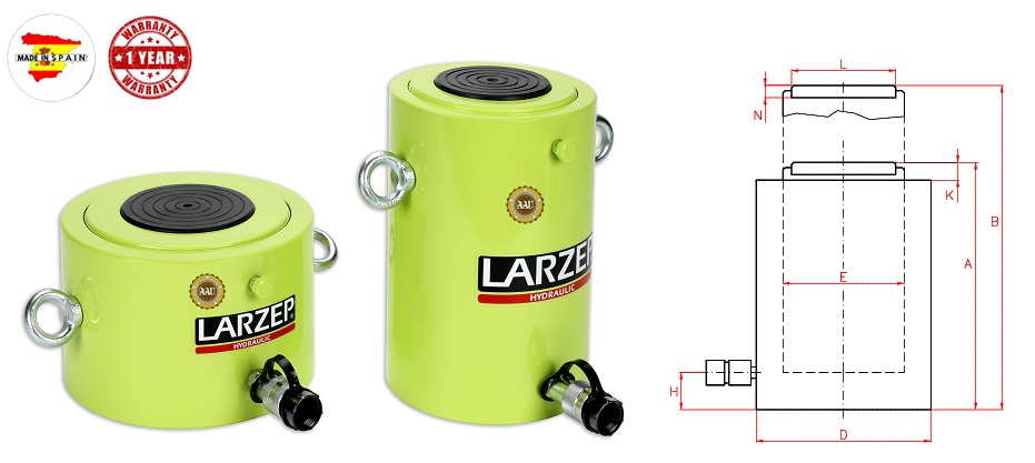 larzep single acting, ssr67005, hydraulic cylinder, larzep/sapin, kich thuy luc 1 chieu, bom tay thuy luc, bom dien thuy luc, 
